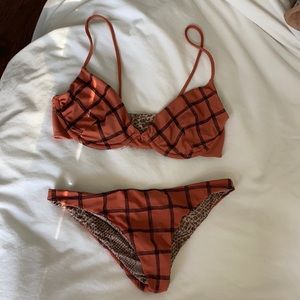 Acacia Swimwear Bikini (large top & medium bottom)